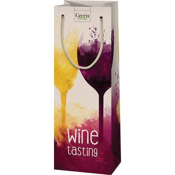 Cardex Подаръчна торбичка, Бяло и червено вино, За бутилка, 12х36 см