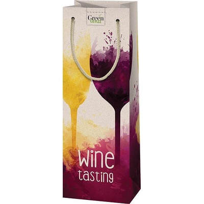 Cardex Подаръчна торбичка, Бяло и червено вино, За бутилка, 12х36 см