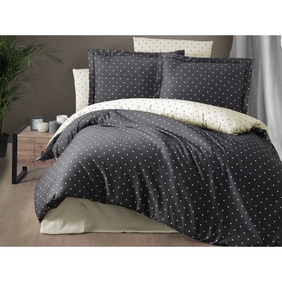Brotex obliečky Satén Serena antracit 200x200 70x90