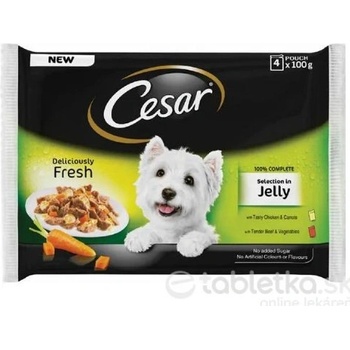 Cesar Adult Selection mix v želé 400 g