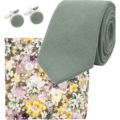 Kravatová sada Sage Green