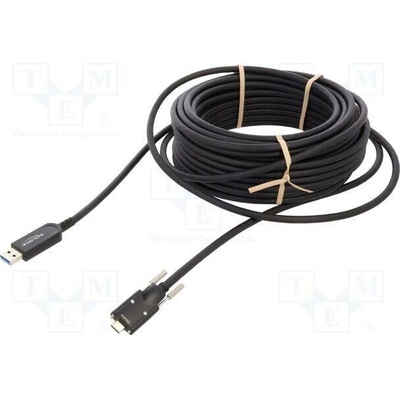 Delock 83208 optický USB A vidlice USB C vidlice 15m černý