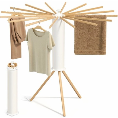 SongmicsHome Airywood 112x122 cm prírodný hnedý
