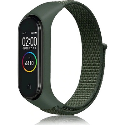 Xiaomi Mi Band 3/4 náhradní náramek Nylon Army-zelená MBSCZ-NLN006 – Zboží Mobilmania