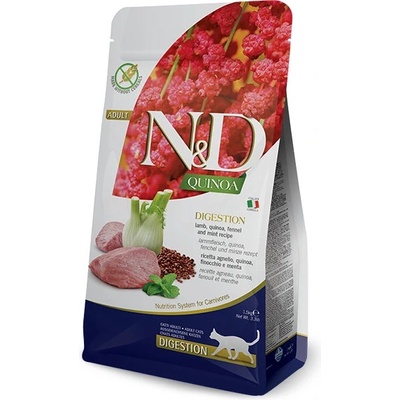 N&D GF Quinoa CAT Digestion Lamb & Fennel 5 kg