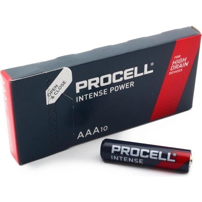 Duracell Алкална батерия procell intense mx2400 lr03 1, 5v aaa - 10 бр. в опаковка (procell-lr03-10pk-int)