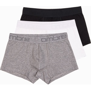 Ombre Clothing Мъжки памучни боксерки с лого - 3 броя в микс V2 U532 Ombre Clothing Ombre Clothing | Mnogotsveten | МЪЖЕ | M