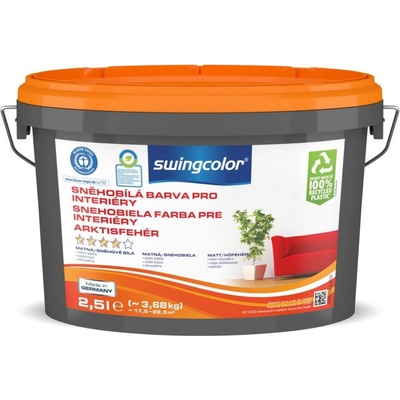 Swingcolor 2,5 l snehobiela matná