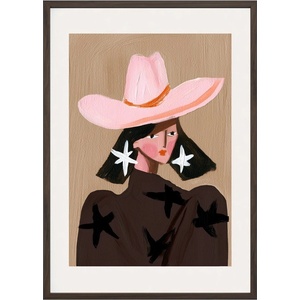 Styler Печатна картина с включена рамка 50x70 cm Cowgirl - Styler (OB-23032)