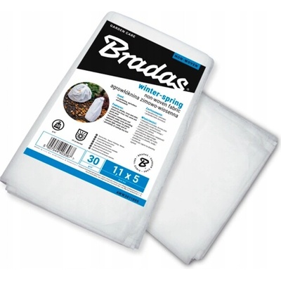 Netkaná zimná textília BRADAS 30 g/m2 biela 1,6 x 10 m