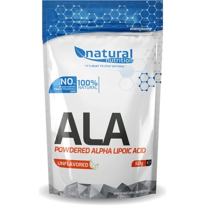 Natural Nutrition ALA kyselina alfa-lipoová v prášku 50 g