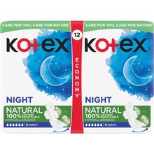 Kotex Natural Night vložky 12 ks