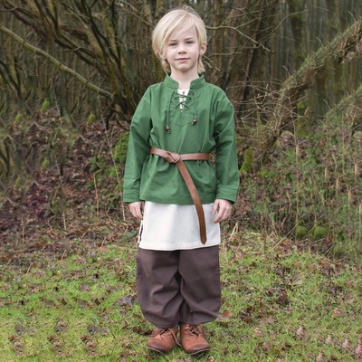 Outfit4Events středověká košile Ricker zelená