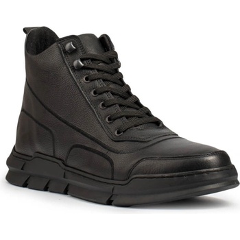 Base Мъжки боти от естествена кожа - Черни 20210834676 (321953_Черно)