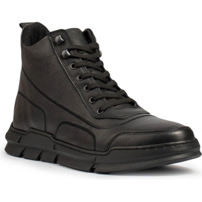 Base Мъжки боти от естествена кожа - Черни 20210834676 (321953_Черно)