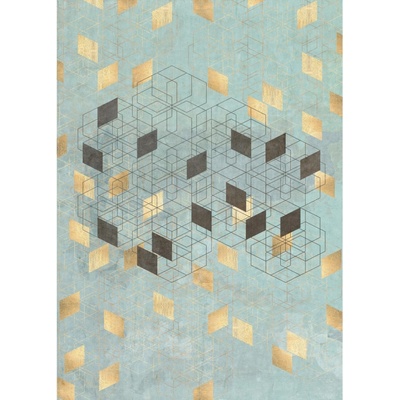 Komar Vliesová fototapeta Plaqué Or rozměry 200 x 280 cm