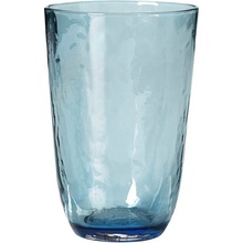 Broste Sklenice HAMMERED modrá 400 ml
