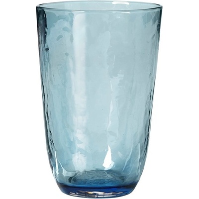 Broste Sklenice HAMMERED modrá 400 ml
