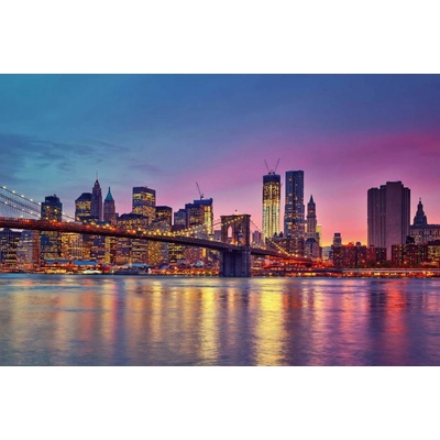 Dimex MS-5-3009 Vliesová fototapeta Manhattan v soumraku rozměry 375 x 250 cm