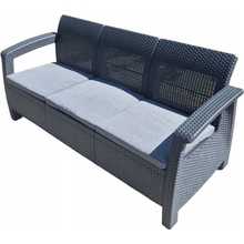 Záhradná pohovka Allibert Corfu Love Seat Max - Graphite