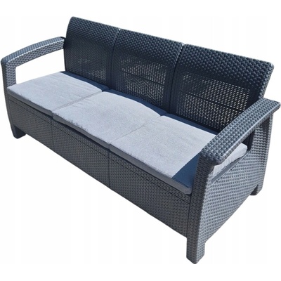 Záhradná pohovka Allibert Corfu Love Seat Max - Graphite
