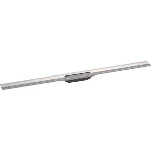 Hansgrohe RainDrain Flex - Линеен сифон с неръждаема решетка 1200, за стенен монтаж, с възможност за скъсяване, четкана неръждаема стомана 56054800 (56054800)