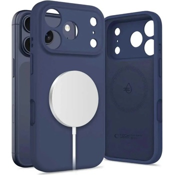 Tech-Protect Силиконов калъф Tech-Protect MagSafe за iPhone 17 Pro Max - тъмносин (5906302333875)