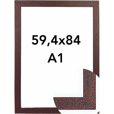 BFHM Fotorámeček Kiel Rozměr: A1 - 59,4 x 84 cm, Barva: Wenge, Typ zasklení: Plexi