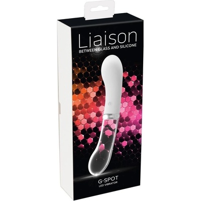 You2toys Liaison rechargeable silicone-glass LED G-spot translucent-white