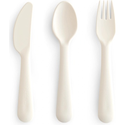 Mushie Set příborů Cutlery Ivory 3 ks
