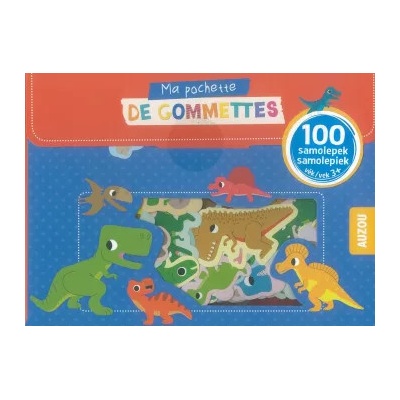 100 samolepek dinosaures