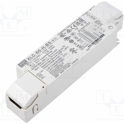 MEAN WELL XLC-60-H-BS Napájecí zdroj: spínaný; LED; 60W; 9÷54VDC; 900mA÷1,7A; 155÷400VDC