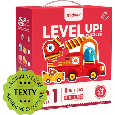Mideer LEVEL UP! 01 Doprava 5v1 2 3 4 5 a 6 dílků