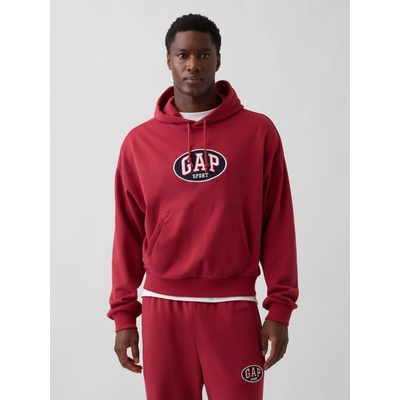 Gap Oversize mikina s logem VintageSoft Červená