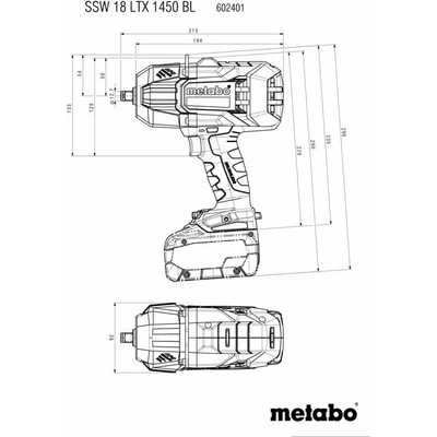 Metabo SSW 18 LTX 1450 BL 602401840