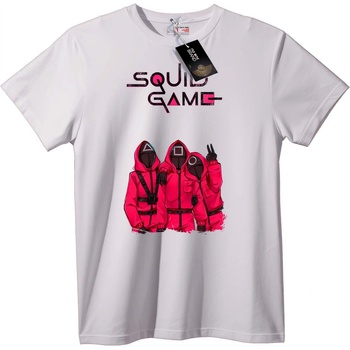 NOONEBRAND Тениска Червен комбинезон от Squid Game - M, White