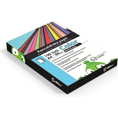 Alza Color A4 modrý sytý 80g 100 listů