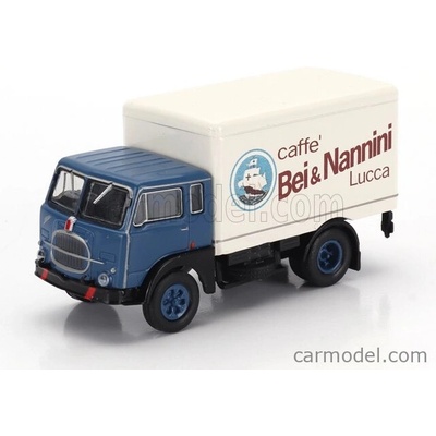 Brekina plast Fiat 642 Truck Cassonato Caffe Bei & Nannini 1962 Modrá Bílá 1:87