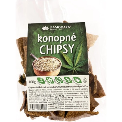 Damoda Chipsy hrachové konopné 100 g
