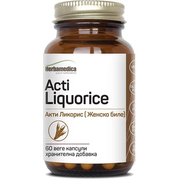 Herbamedica Acti Liquorice, 400 mg, 60 веге капсули, Herbamedica