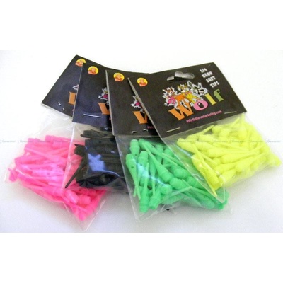 Hroty Wolf soft plastové hrubý závit 50ks/bal