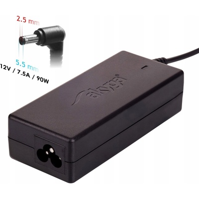 Napájecí zdroj 12V / 7.5A 90W Akyga AK-ND-85 5.5 x 2.5 mm pro LED pásky, lampy a CCTV