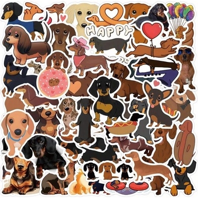 Set 63 samolepek jezevčík – Hledejceny.cz