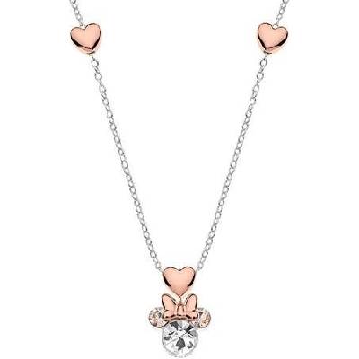 Disney Nádherný stříbrný bicolor náhrdelník Minnie Mouse NS00016TRWL- 157.CS