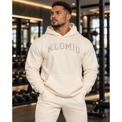 Klomio fitness mikina Split krémová