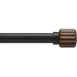 Umbra hk ltd (Канада) Телескопичен корниз за пердета и завеси umbra evie pin-point в цвят черен с орех - размер 107-305 см (umbra 1024268-048)