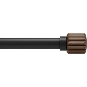 Umbra hk ltd (Канада) Телескопичен корниз за пердета и завеси umbra evie pin-point в цвят черен с орех - размер 107-305 см (umbra 1024268-048)