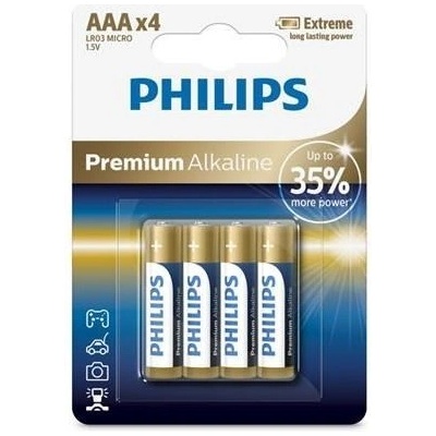 Philips Premium Alkaline AAA 4ks LR03M4B/10