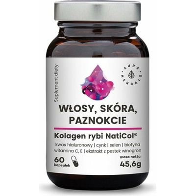 Aura Herbals NatiCo Rybí kolagén Vlasy pokožka a nechty 60 ks