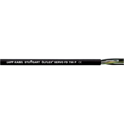 Lapp ÖLFLEX® SERVO FD 796 P 25326/100 servo kábel 4 G 0.75 mm² + 4 x 0.34 mm², 100 m, čierna